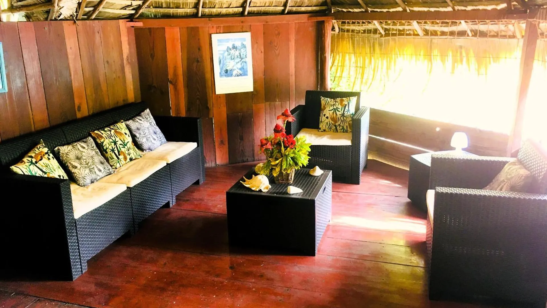 Gasthof Huahine - Bungalow Manta Family Fare Französisch-Polynesien